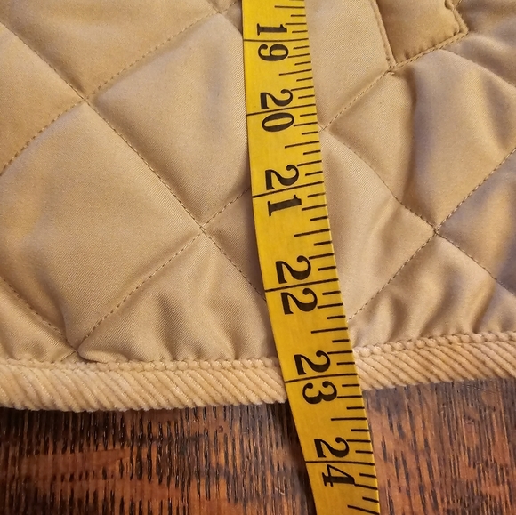 Lauren Ralph Lauren Petite Tan Zip Front Quilted Jacket - Picture 10 of 10